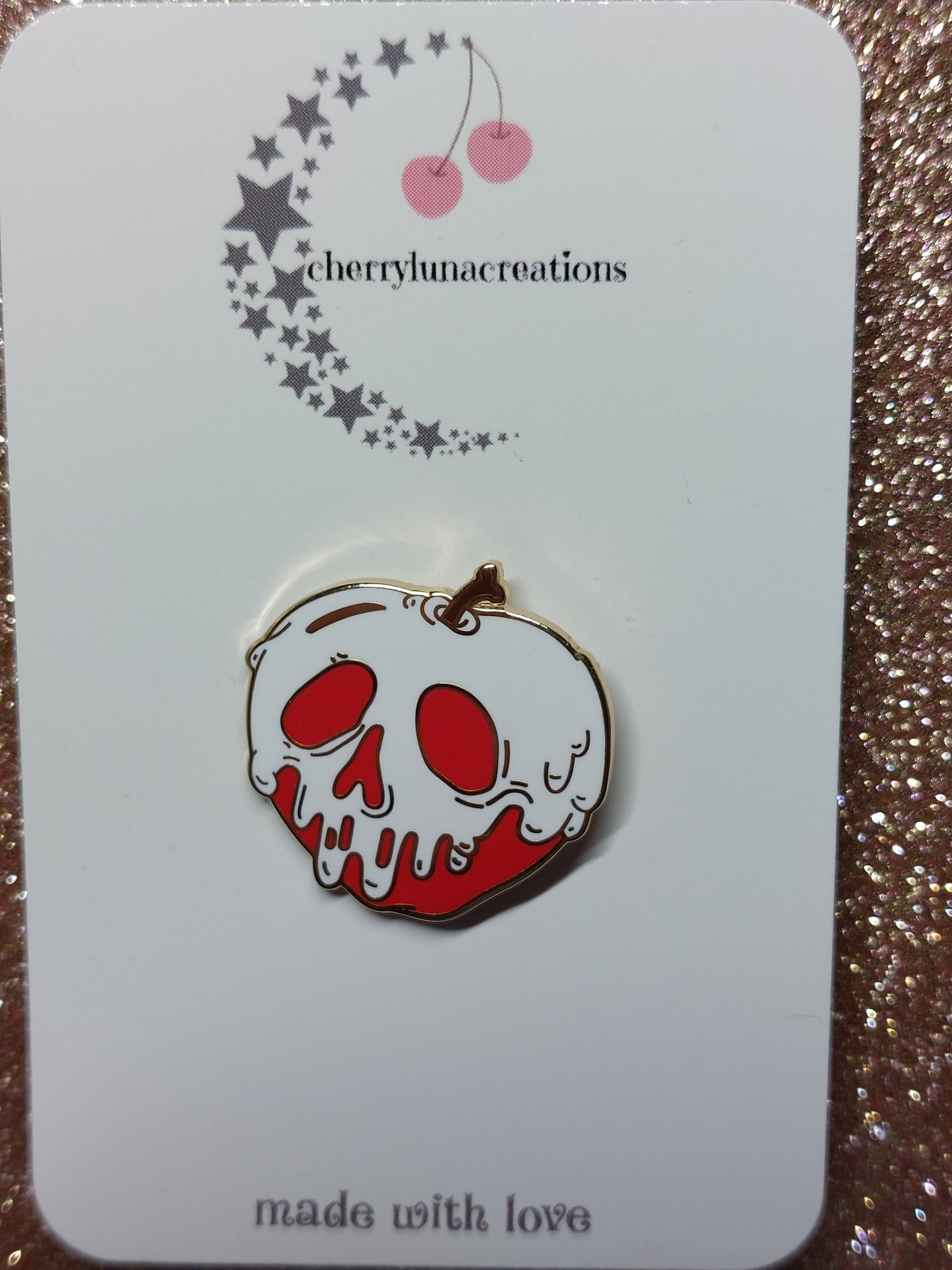 Apple Enamel Pin Badge