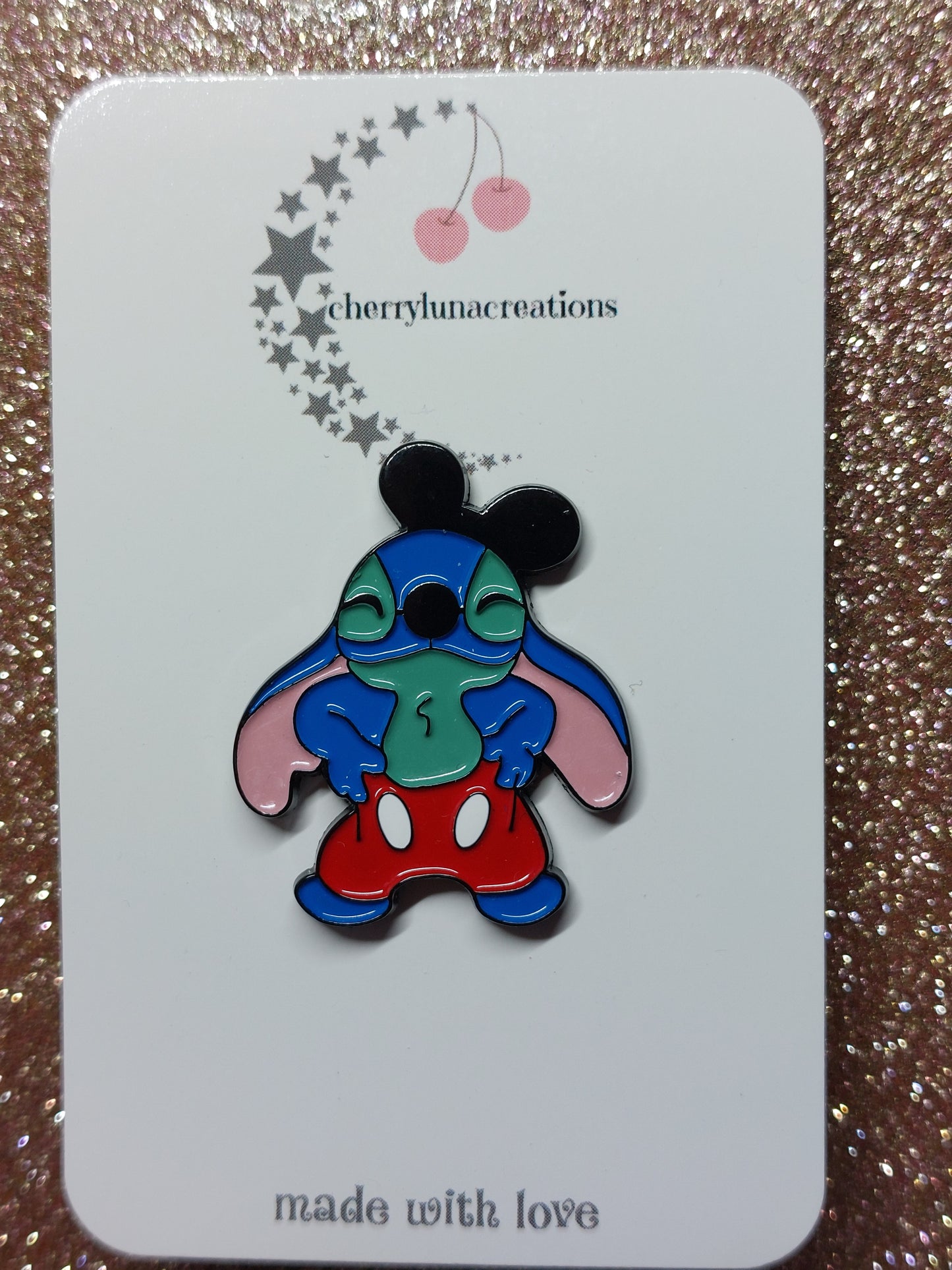 Stitch Shorts Enamel Pin Badge