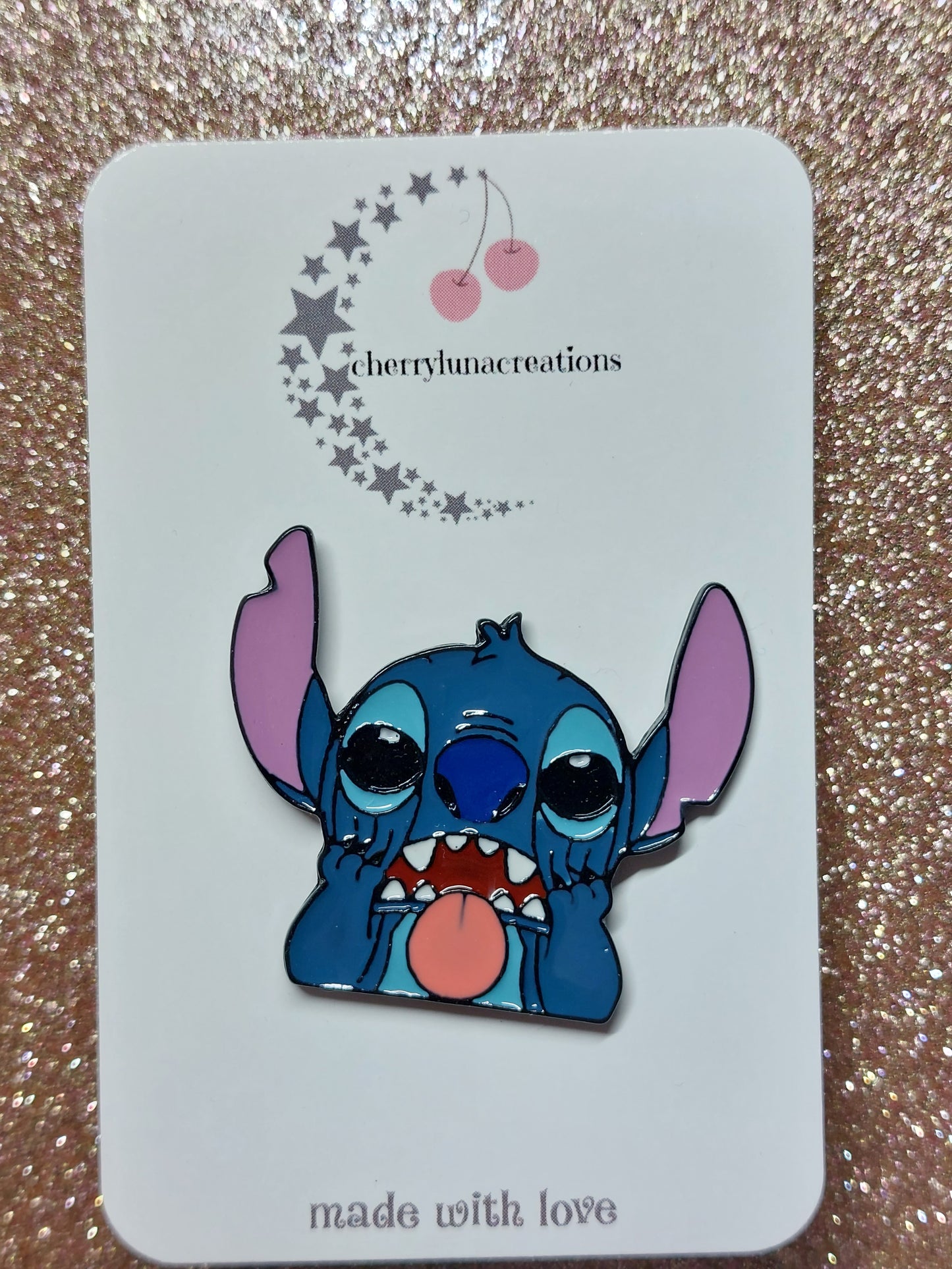 Stitch Enamel Pin Badge