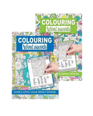 A4 Colouring Word Search Book