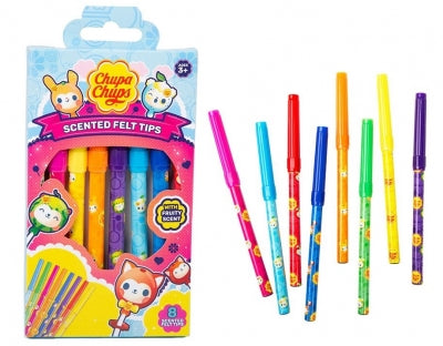 Chupa Chups Felt Tips Pens 8 Pack Scented