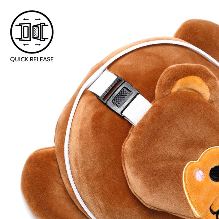Relaxeazzz Monkey Plush Travel Pillow & Eye Mask