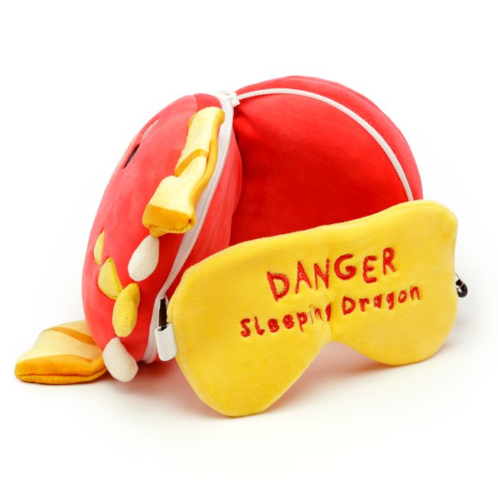 Relaxeazzz Adoramagics Dragon Plush Travel Pillow & Eye Mask