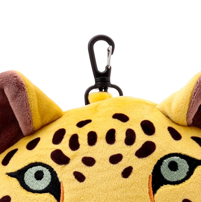 Relaxeazzz Leopard Plush Travel Pillow & Eye Mask