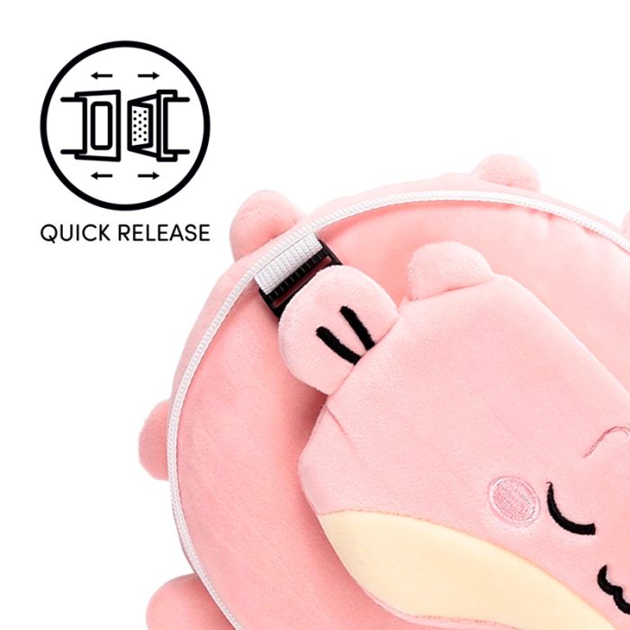 Relaxeazzz Adoramals Puff the Puffer Fish Plush Travel Pillow & Eye Mask