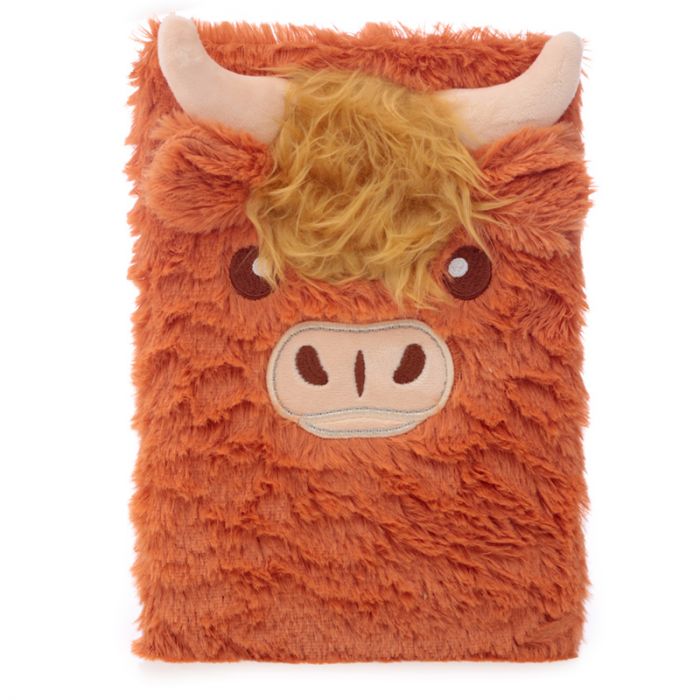 Highland Coo Cow Plush Fluffies A5 Notebook