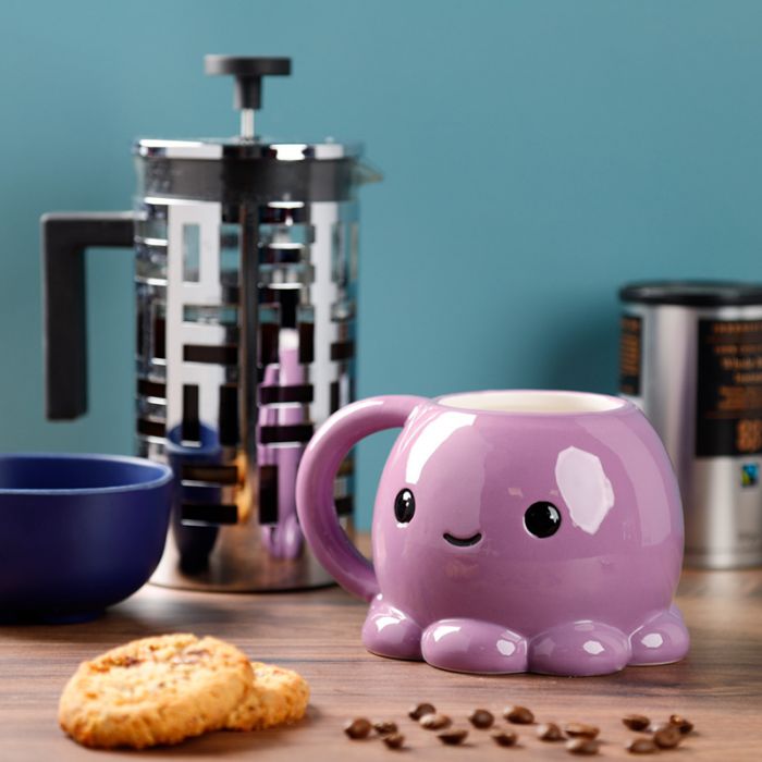 Adoramals Octopus Head Ceramic Shaped Mug