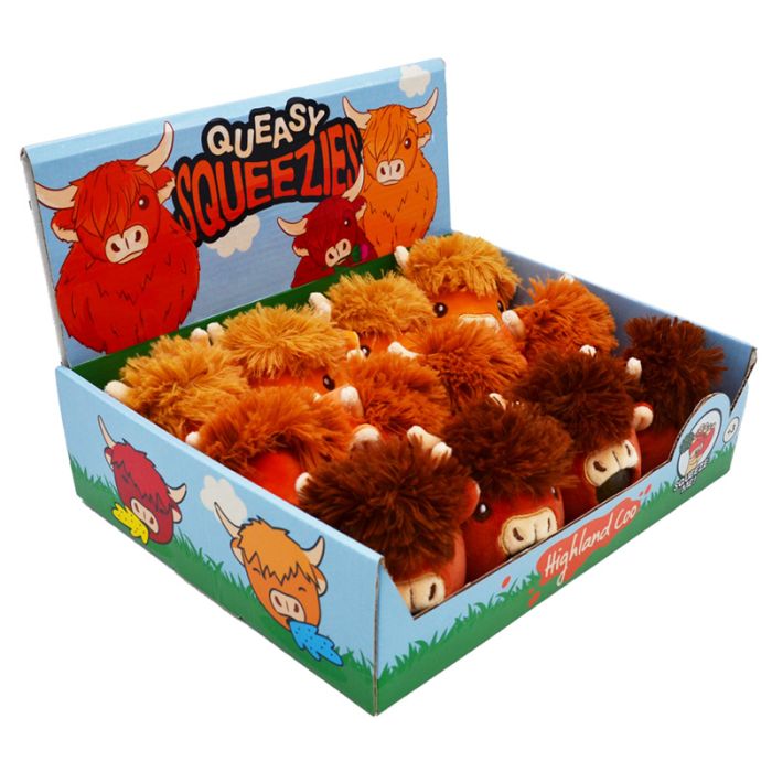 Queasy Squeezies Highland Coo Cow Jelly Plush