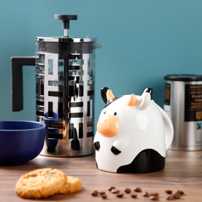 Adoramals Farm Cow Upside Down Ceramic Shaped Mug