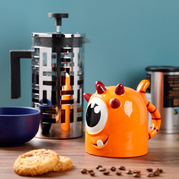 Monstarz Monster Orange Upside Down Ceramic Shaped Mug