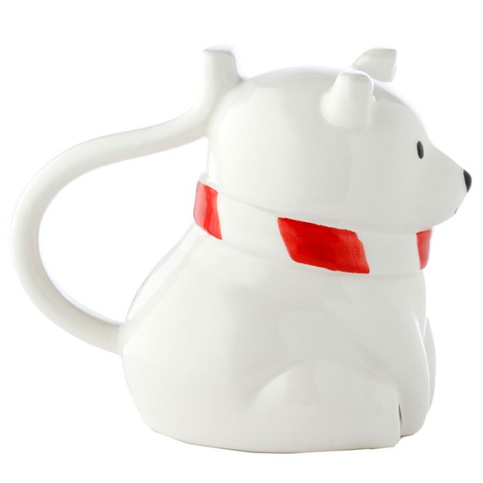 Polar Bear Upside Down Ceramic Shaped Mug