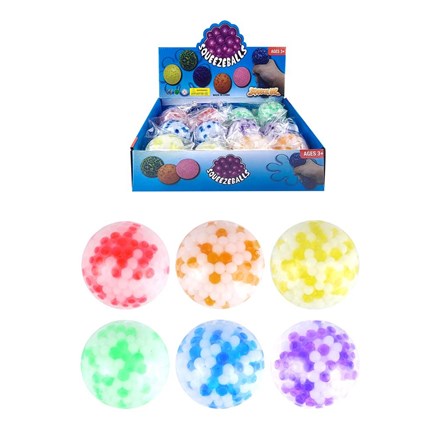 Two Tone Squeezy Bead Ball