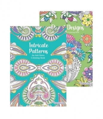 Intricate Pattern Or Floral Design Anti-Stress Colouring Book