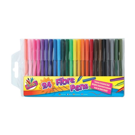 Tallon 24 Fine Tip Fibre Colouring Pens