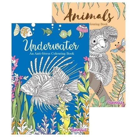 Animals And Underwater Colouring Books