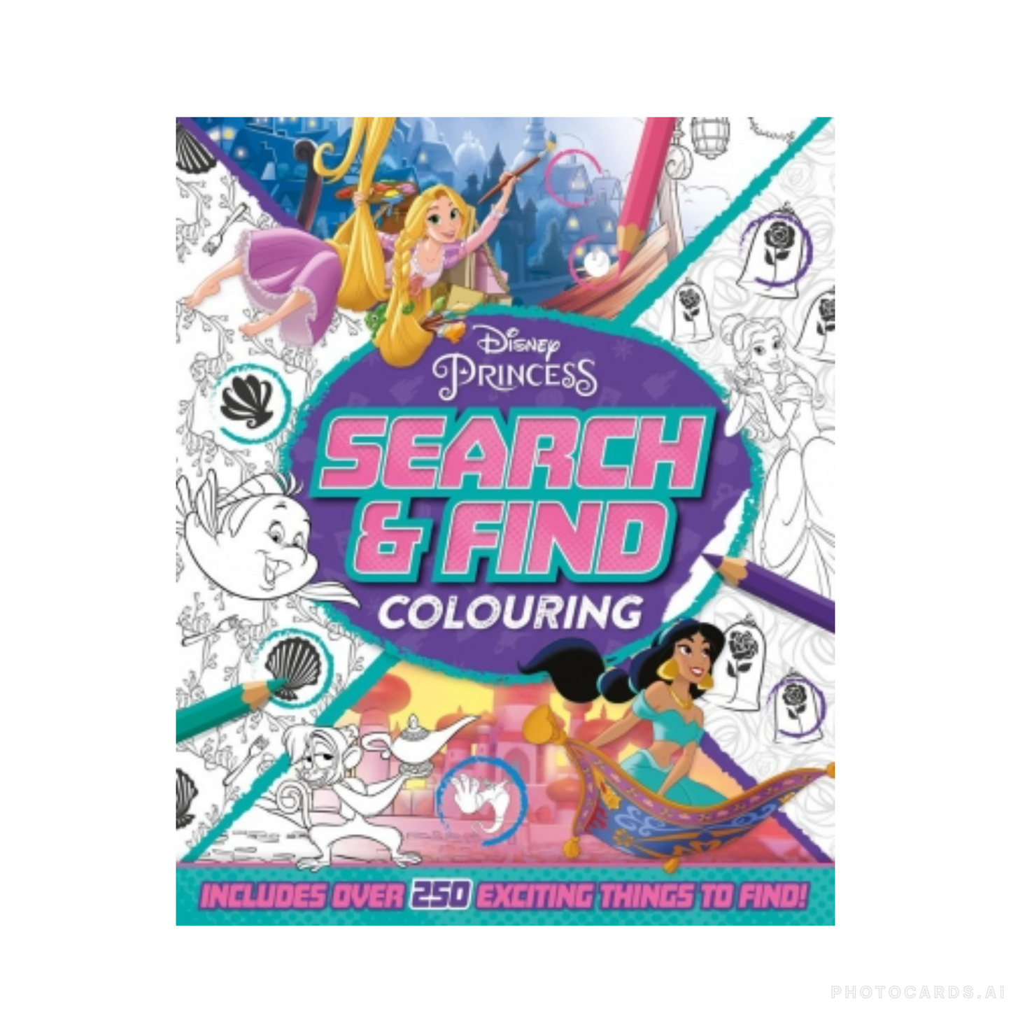 Disney Princess Search & Find Colouring