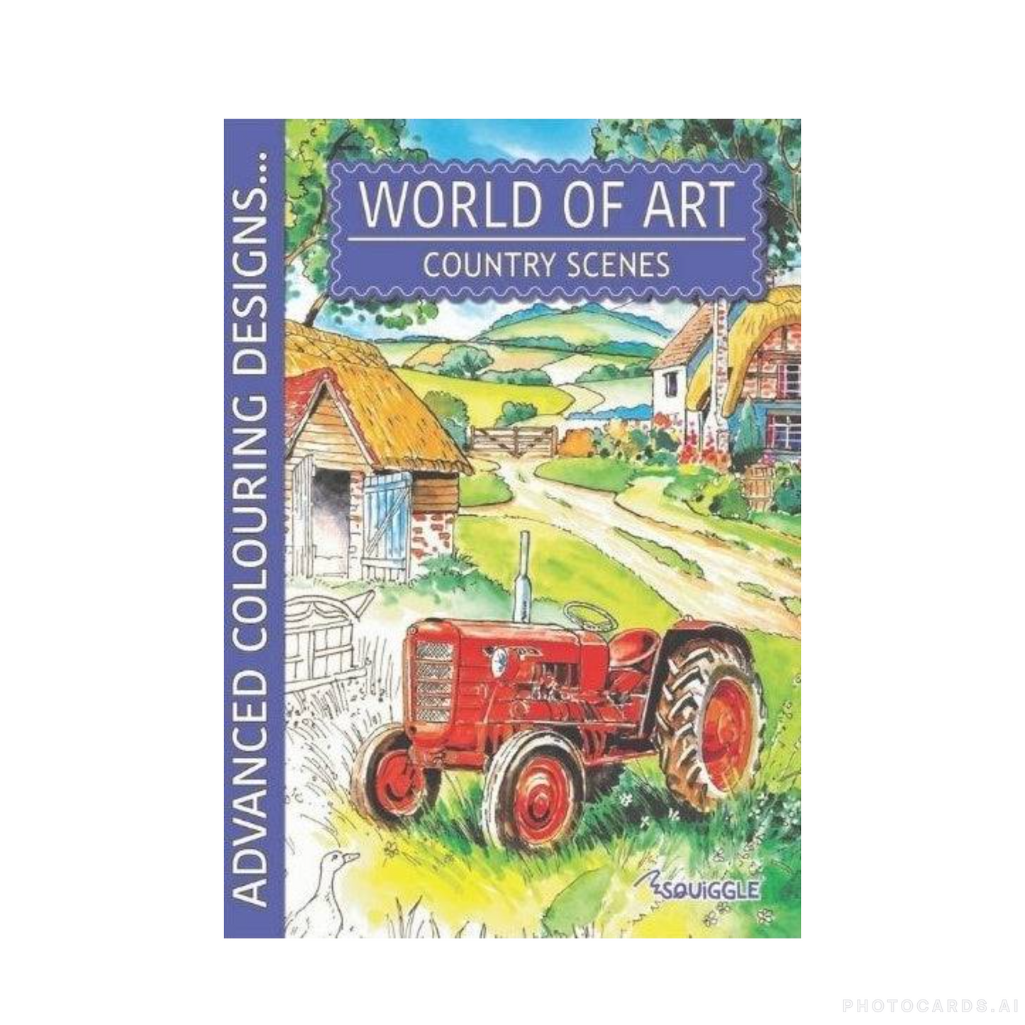 World Of Art Country Scenes Colouring Book