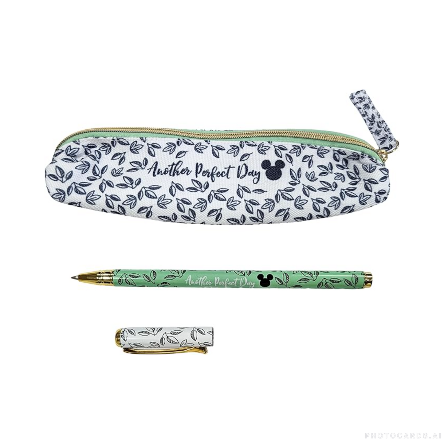 Disney Kraft Floral Pencil Case Set