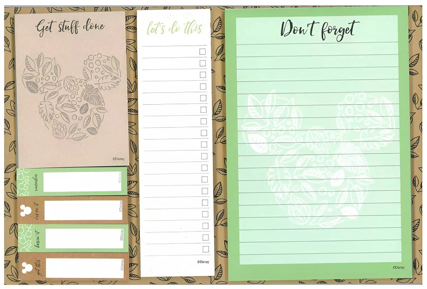 Disney Kraft Floral Desk Planner