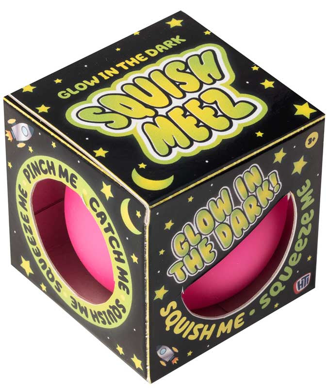 Squish Meez Glow In The Dark Colours Stress Balls
