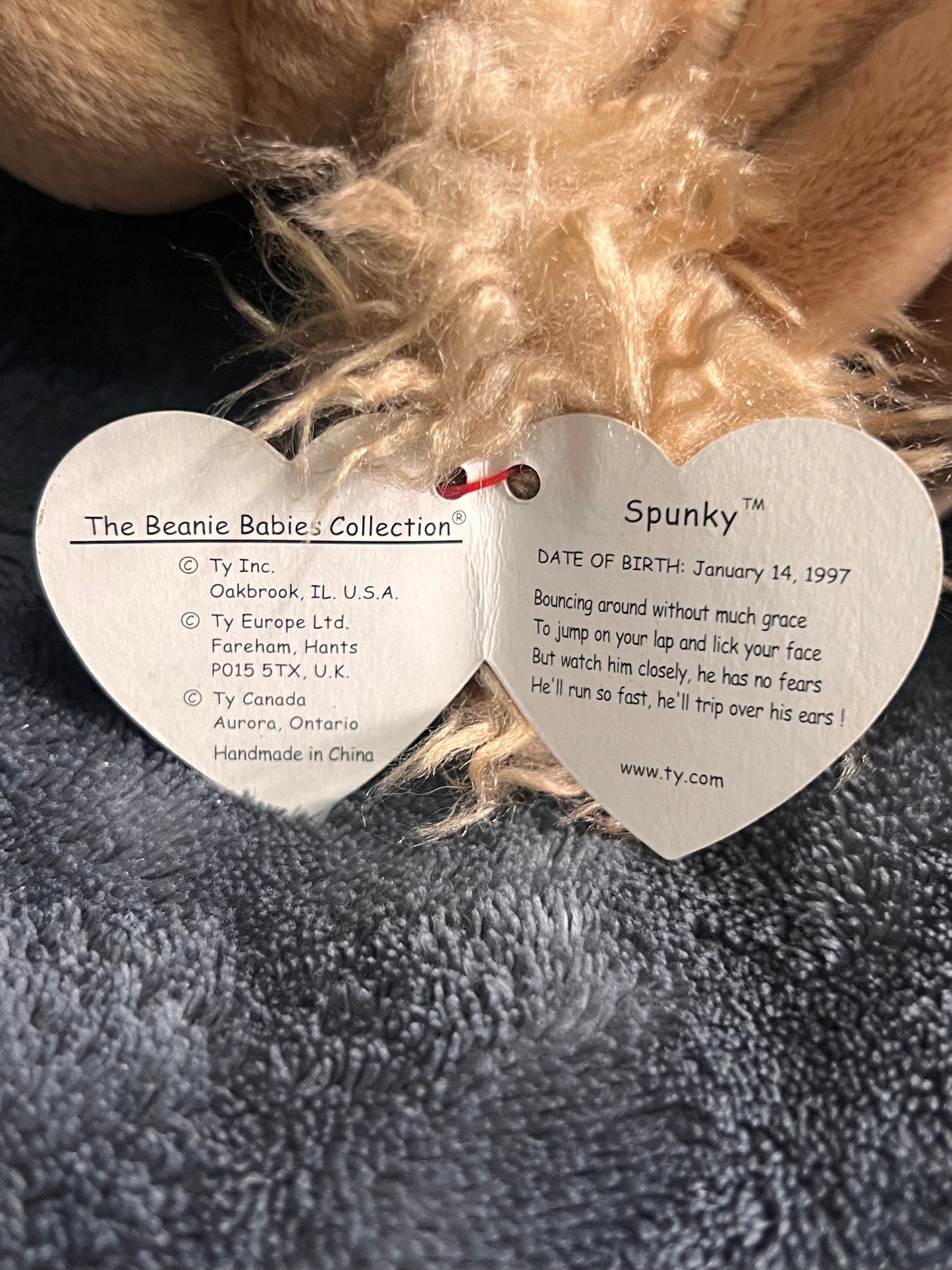 Ty Beanie Baby Spunky Vintage ( Pre Loved )