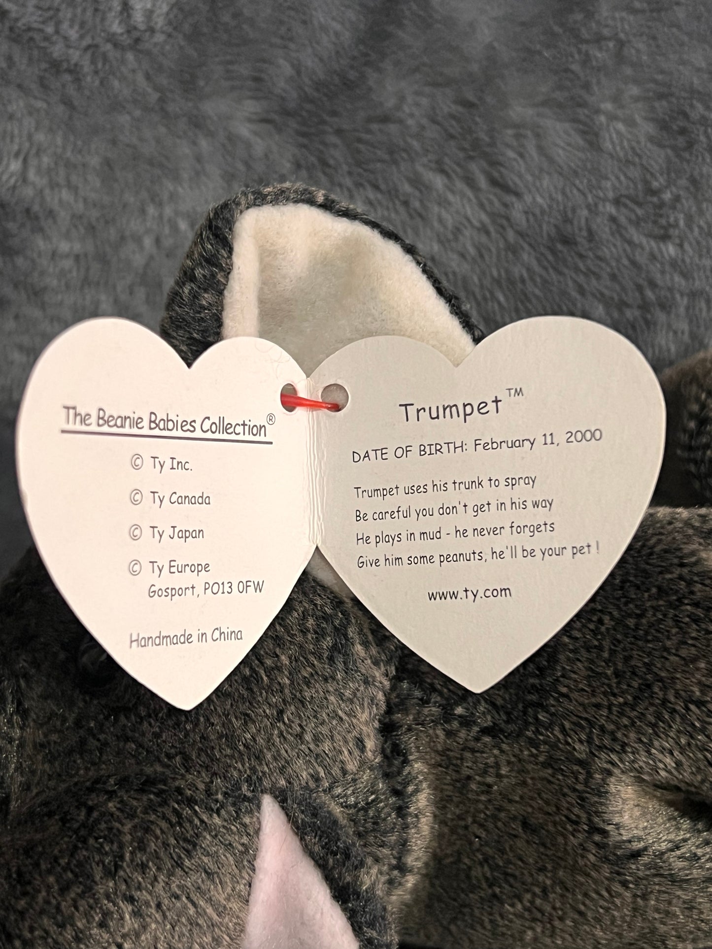 Ty Beanie Baby Trumpet Vintage ( Pre Loved )