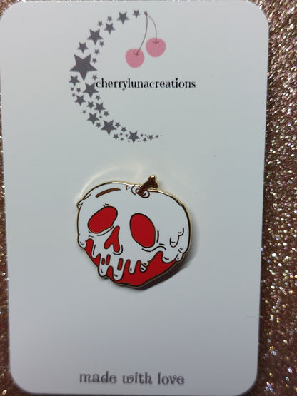 Apple Enamel Pin Badge