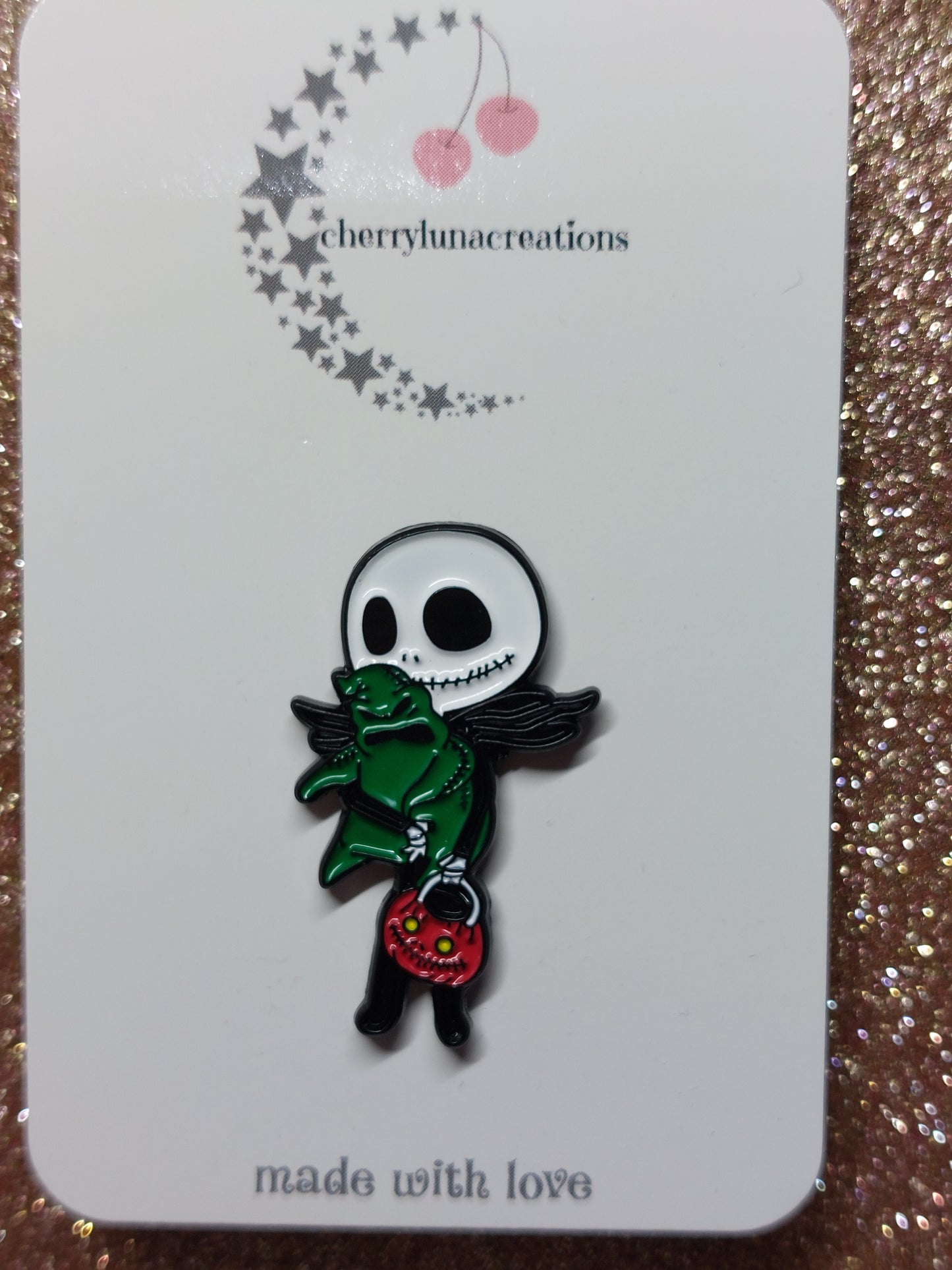 Trick Or Treat Jack Enamel Pin Badge