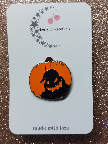 Oogie Pumpkin Enamel Pin Badge