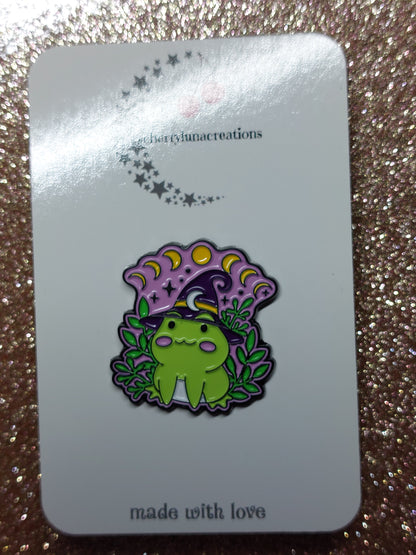 Frog Moon Pin Badge
