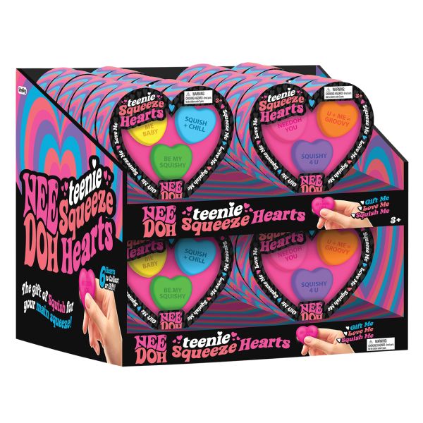 NeeDoh Teenie Squeeze Hearts