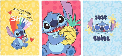 Disney Stitch Tropical Pack Of 3 A5 Notebooks