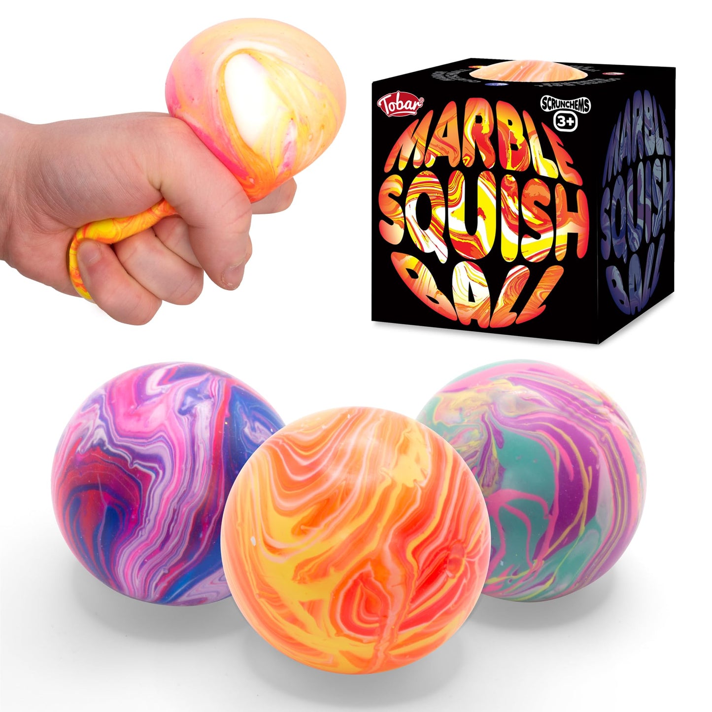 Scrunchems Marble Effect Squish Ball