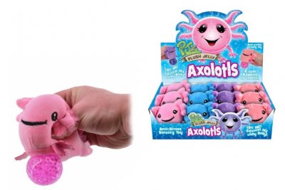 Queasy Squeezies Adoramals Jelly Plush Axolotl