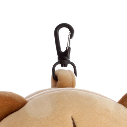 Relaxeazzz Mopps Pug Plush Travel Pillow & Eye Mask