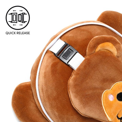 Relaxeazzz Monkey Plush Travel Pillow & Eye Mask