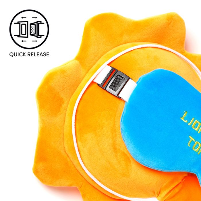 Relaxeazzz Lion Plush Travel Pillow & Eye Mask