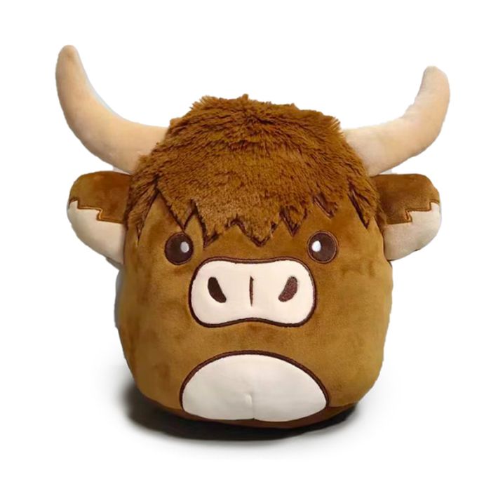 Adoramals Squidglys Highland Coo Cow Plush Toy