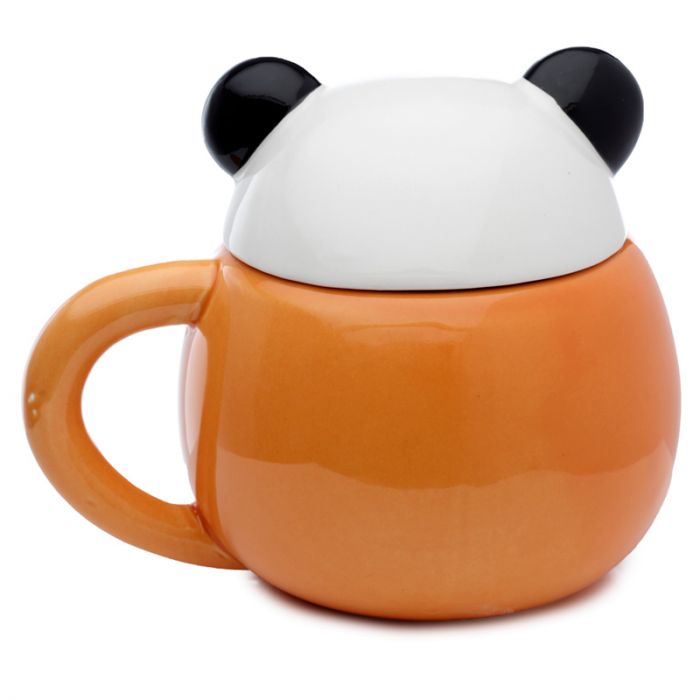Adoramals Panda Peeping Lid Ceramic Lidded Animal Mug