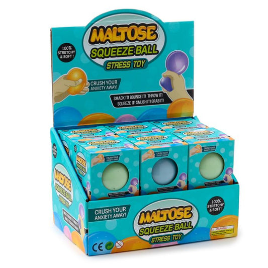 Maltose Squeezy Glow in the Dark Stress Sugar Ball