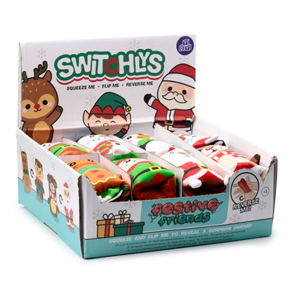 SwitchiMals Christmas Plush Water Snake Toy Snowman/Penguin Santa/Reindeer Elf/Gingerbread man