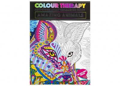 Colour Therapy Amazing Animals Book A4