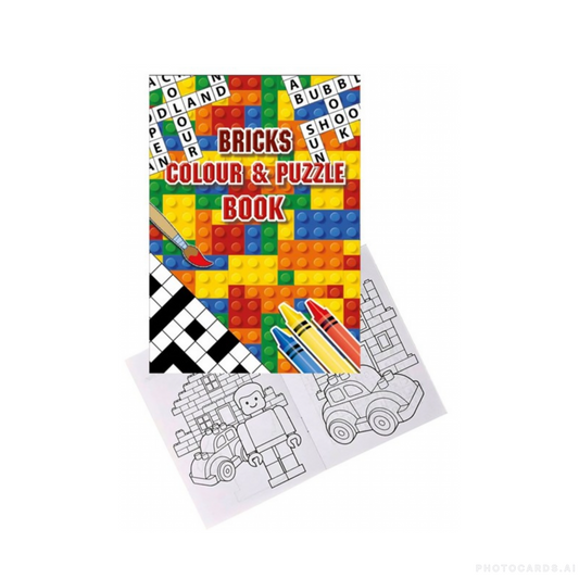 24 x Bricks A6 Colouring & Puzzle Books