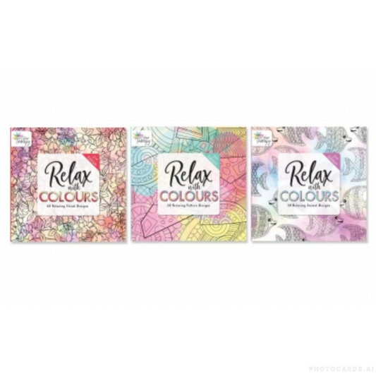 Adult Colouring Book Series Two Relax And Colour 3 Set