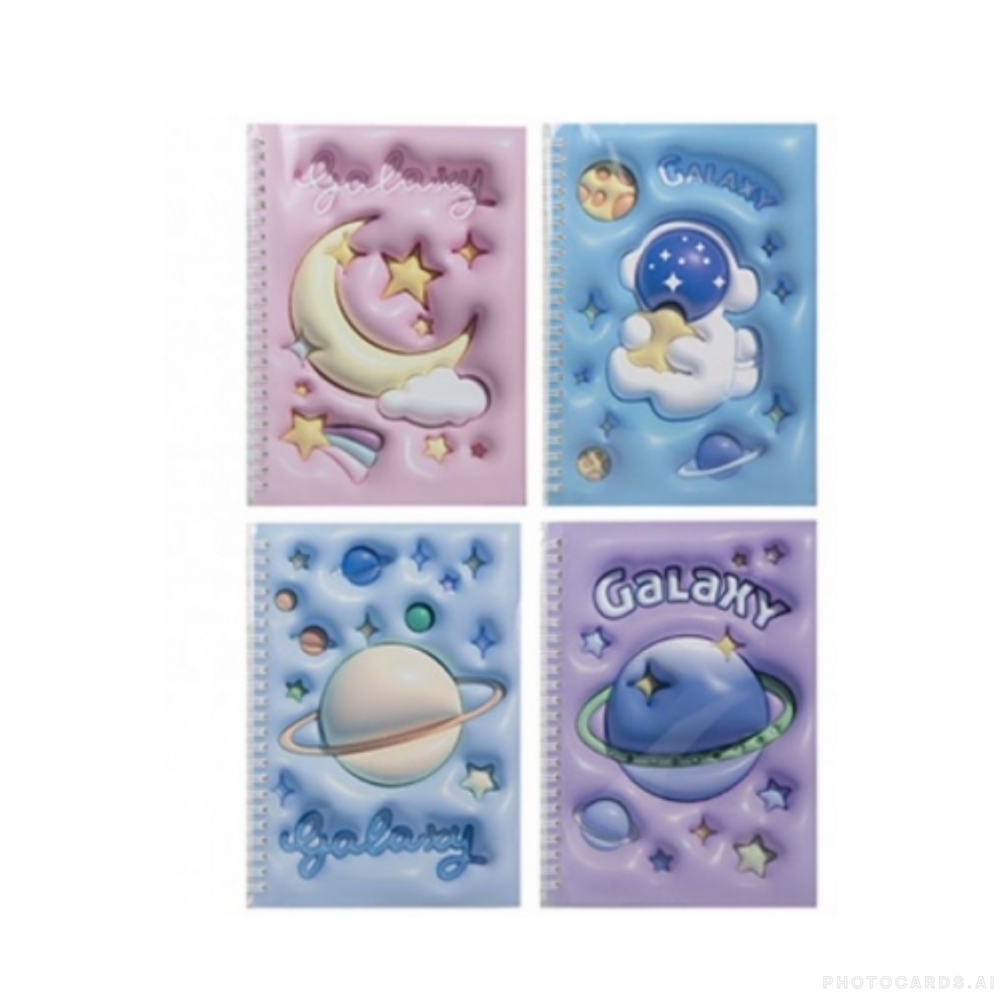 A5 60 Sheet Lined Puffy Look Notebook Space