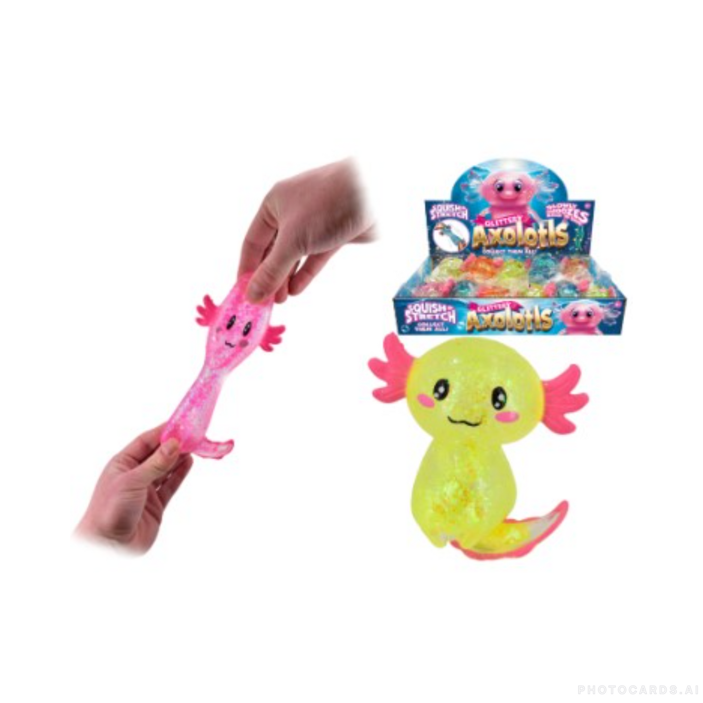 Glitter Axolotl Sugar Ball