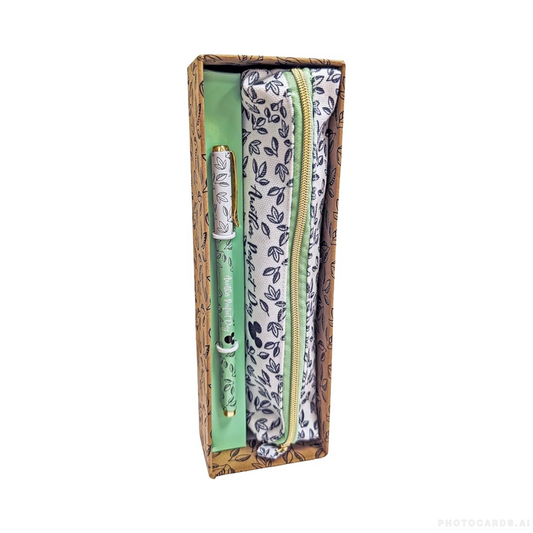 Disney Kraft Floral Pencil Case Set