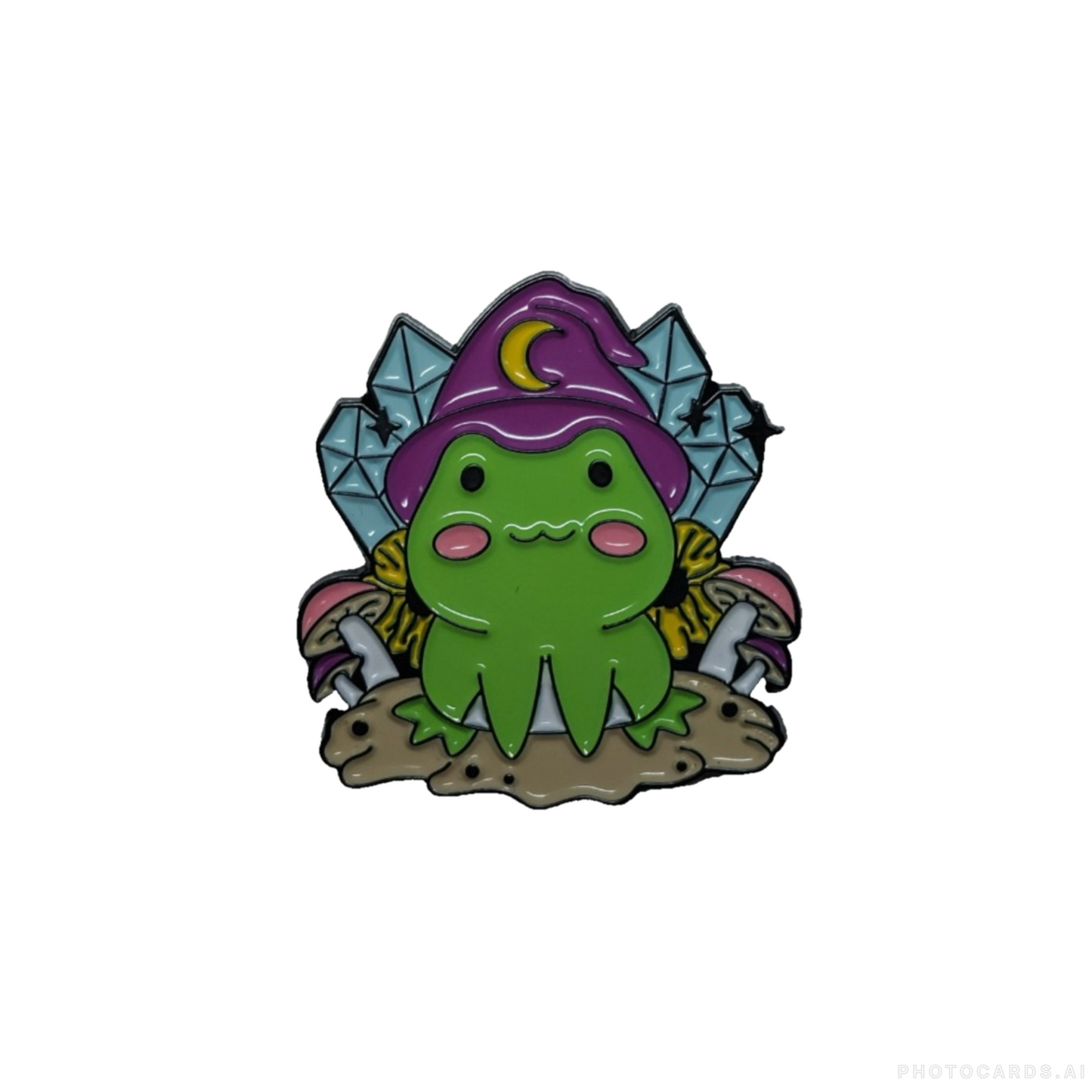 Frog Diamond Pin Badge