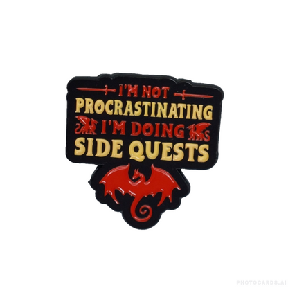 Side Quests Enamel Pin Badge