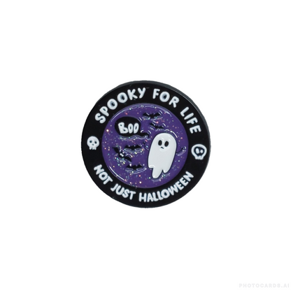 Spooky For Life Enamel Badge